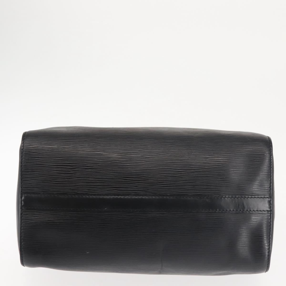 LOUIS VUITTON Epi Speedy 30 Hand Bag Noir Black M43002 LV Auth 128913