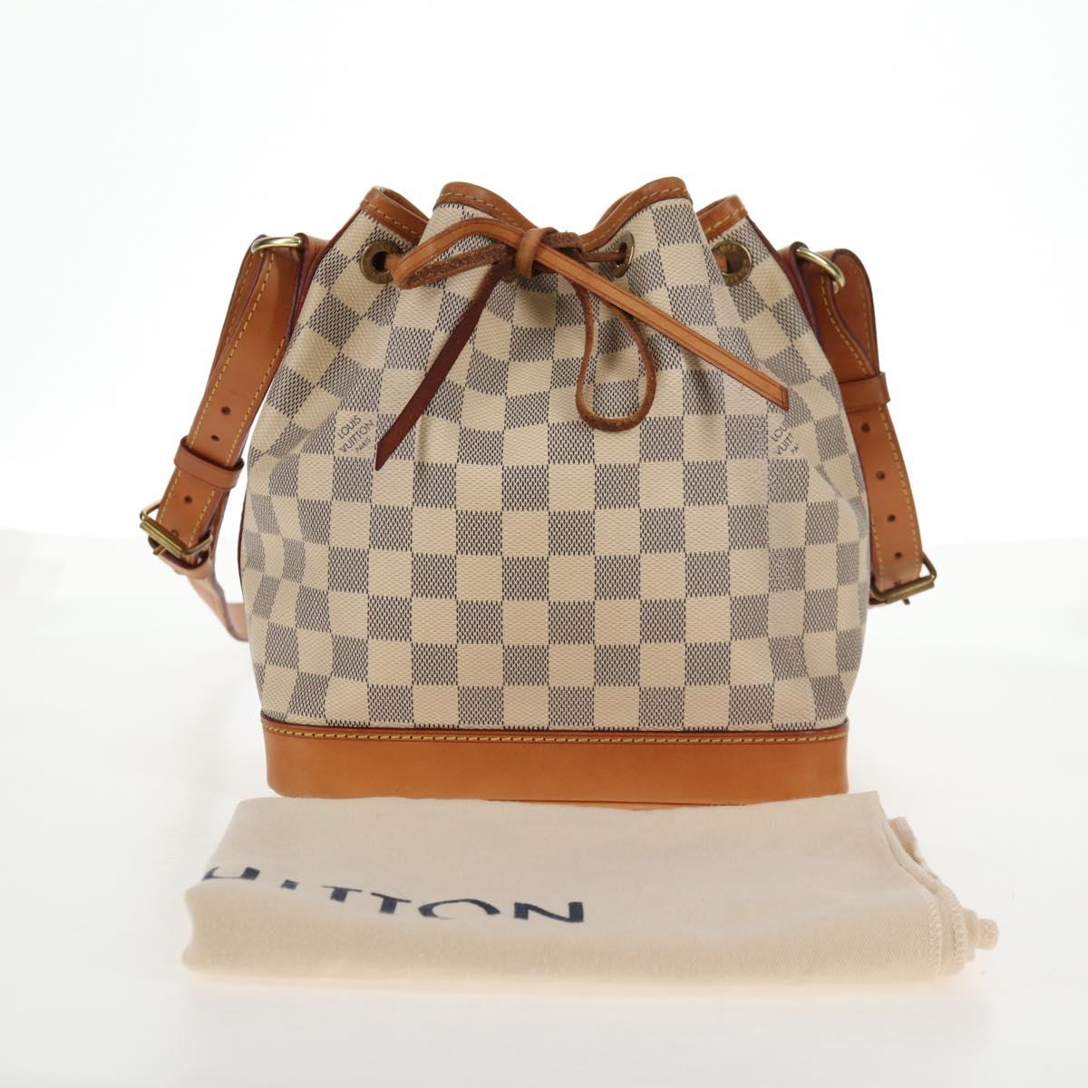 LOUIS VUITTON Damier Azur Noe BB Shoulder Bag N41220 LV Auth 128930A