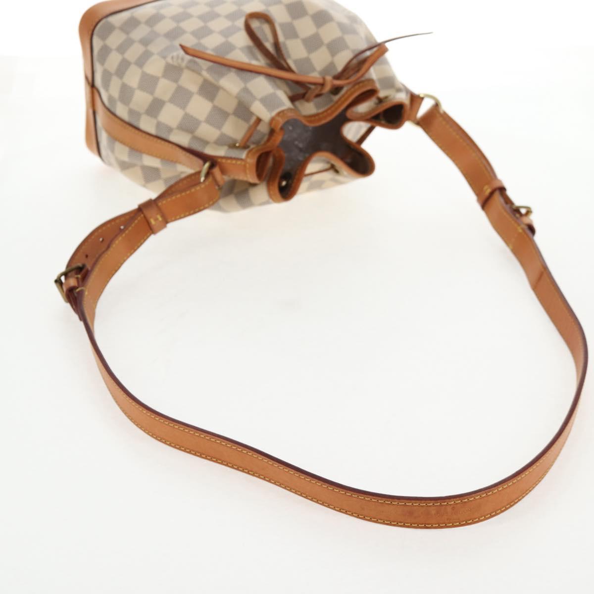 LOUIS VUITTON Damier Azur Noe BB Shoulder Bag N41220 LV Auth 128930A