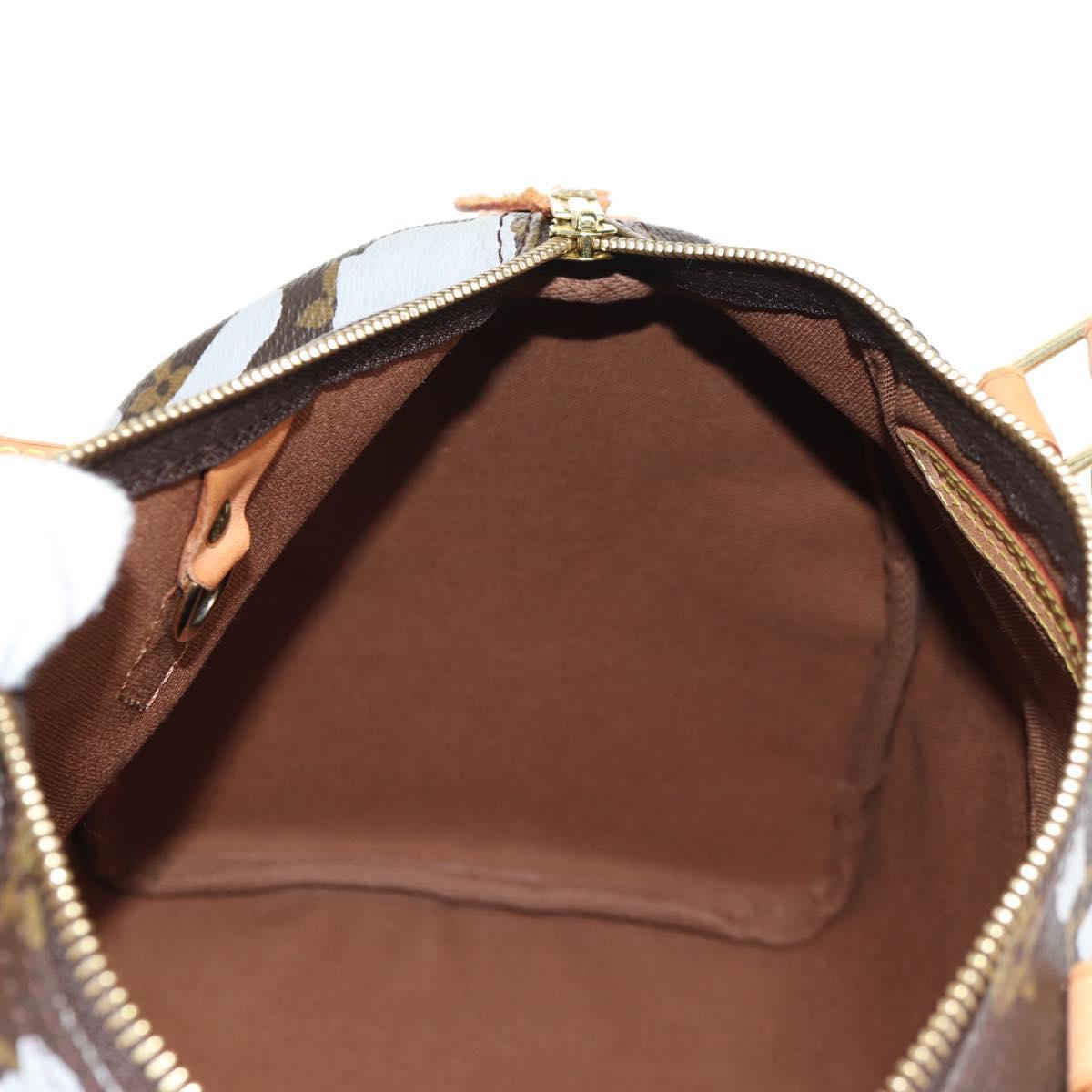 LOUIS VUITTON Monogram Graffiti Speedy 30 Hand Bag White M92195 LV Auth 128933V