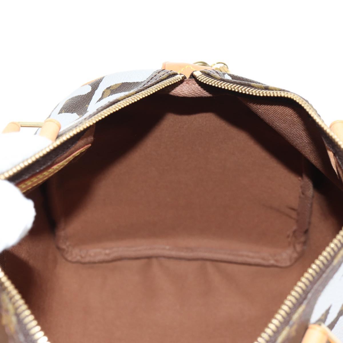 LOUIS VUITTON Monogram Graffiti Speedy 30 Hand Bag White M92195 LV Auth 128933V