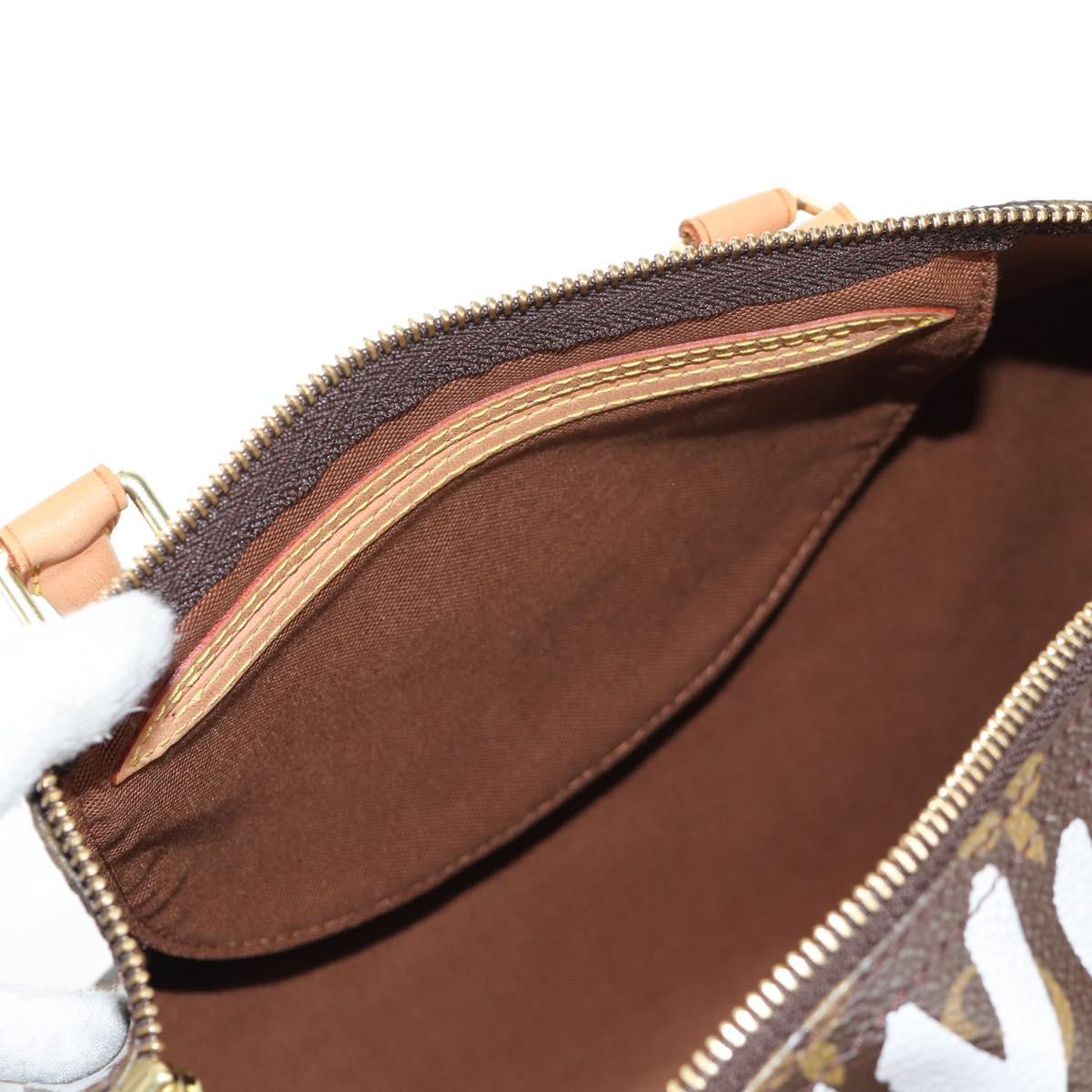 LOUIS VUITTON Monogram Graffiti Speedy 30 Hand Bag White M92195 LV Auth 128933V
