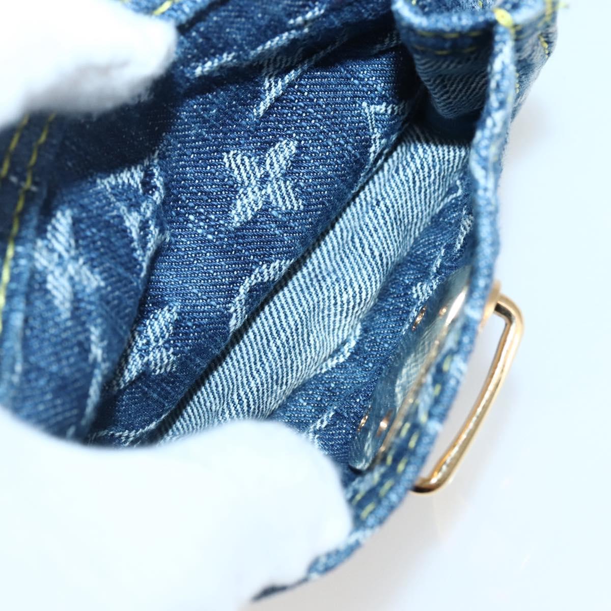 LOUIS VUITTON Monogram Denim Neo Speedy Hand Bag Blue M95019 LV Auth 128934V
