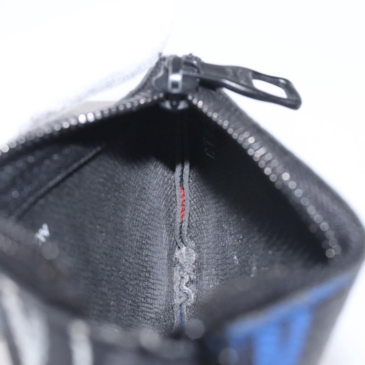 LOUIS VUITTON Eclipse Graffiti Pochette Cles Coin Purse M81975 Auth 128951