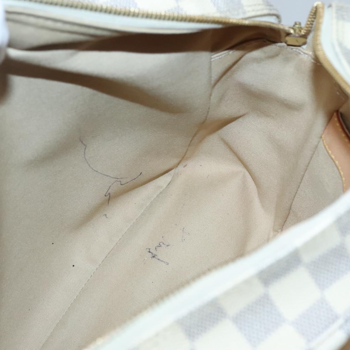 LOUIS VUITTON Damier Azur Naviglio Shoulder Bag N51189 LV Auth 128957