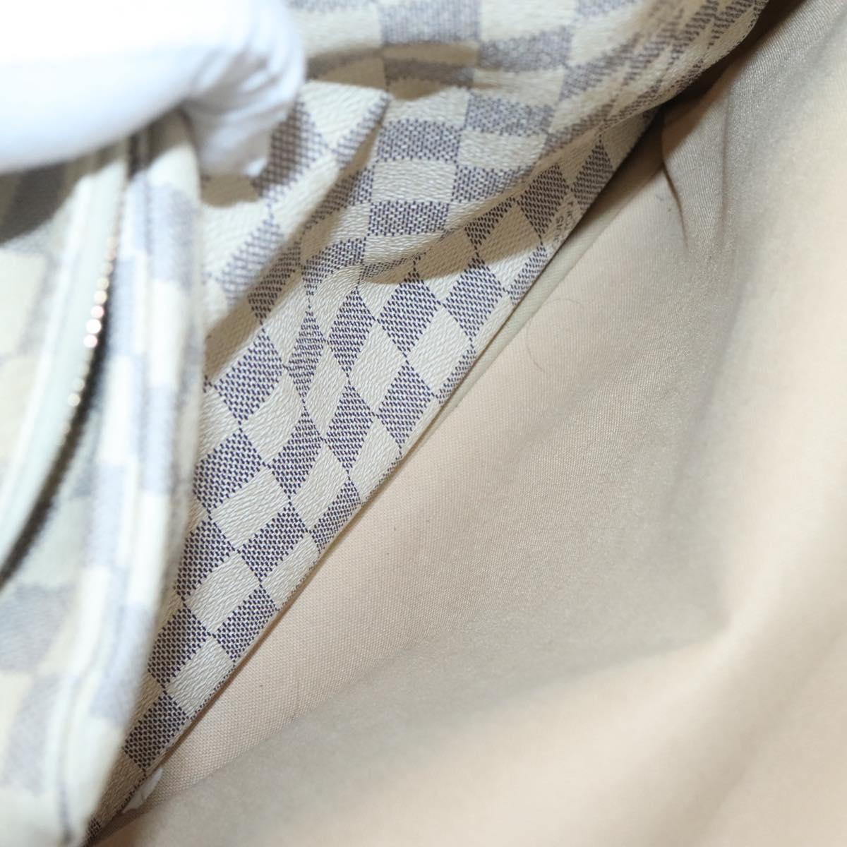 LOUIS VUITTON Damier Azur Naviglio Shoulder Bag N51189 LV Auth 128957