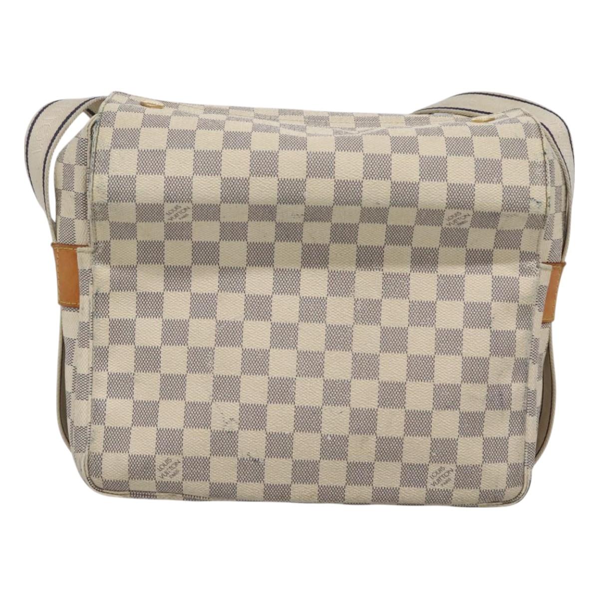 LOUIS VUITTON Damier Azur Naviglio Shoulder Bag N51189 LV Auth 128957