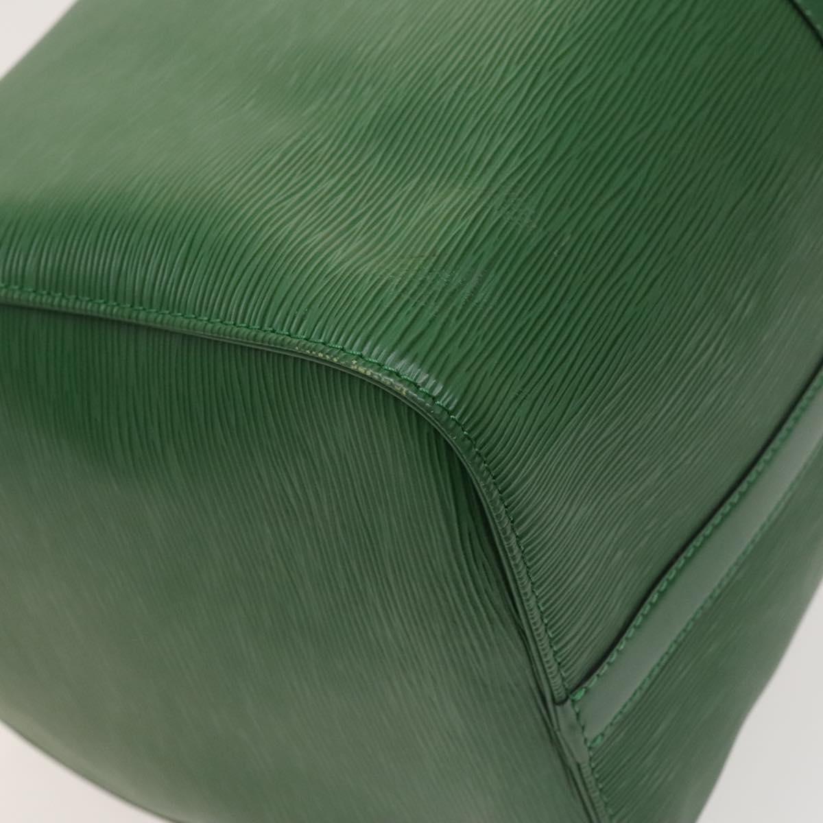 LOUIS VUITTON Epi Keepall 50 Boston Bag Green M42964 LV Auth 128963
