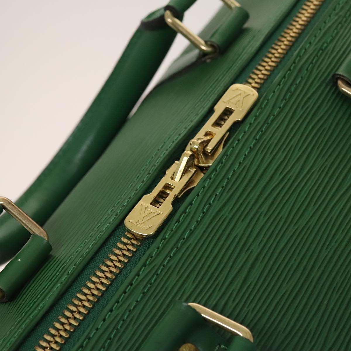 LOUIS VUITTON Epi Keepall 50 Boston Bag Green M42964 LV Auth 128963