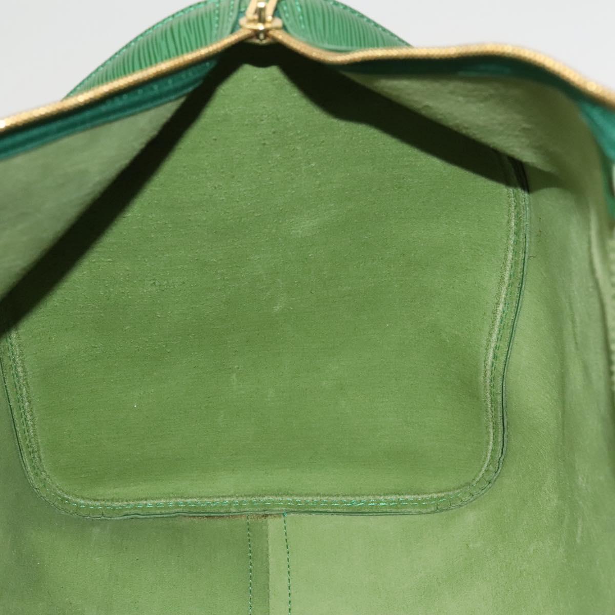 LOUIS VUITTON Epi Keepall 50 Boston Bag Green M42964 LV Auth 128963
