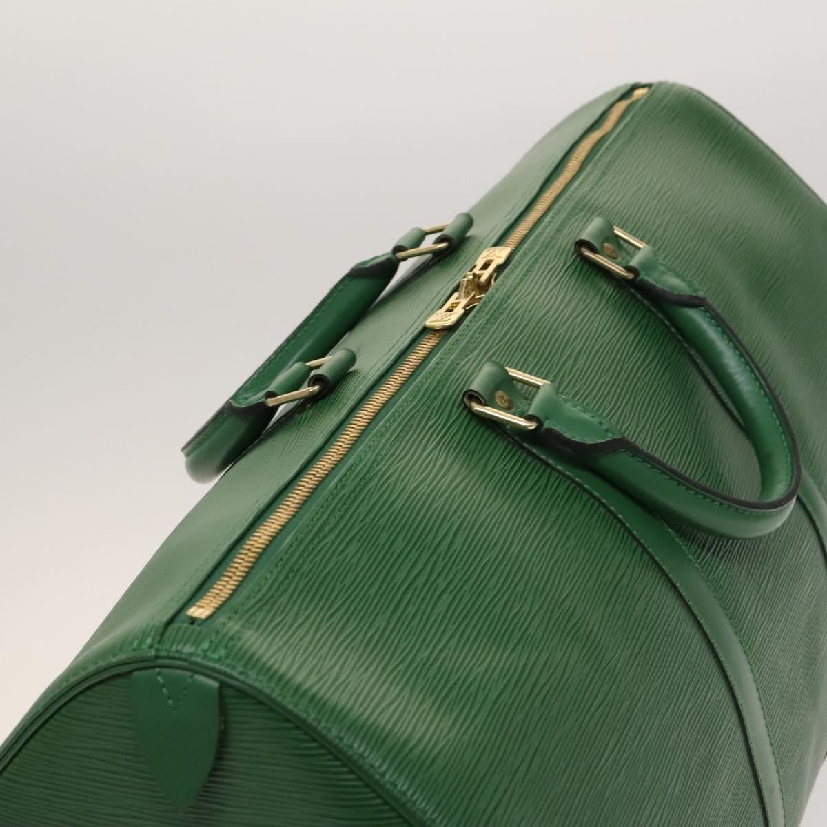 LOUIS VUITTON Epi Keepall 50 Boston Bag Green M42964 LV Auth 128963