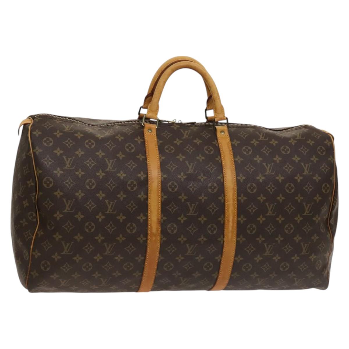 LOUIS VUITTON Monogram Keepall 60 Boston Bag M41422 LV Auth 128980