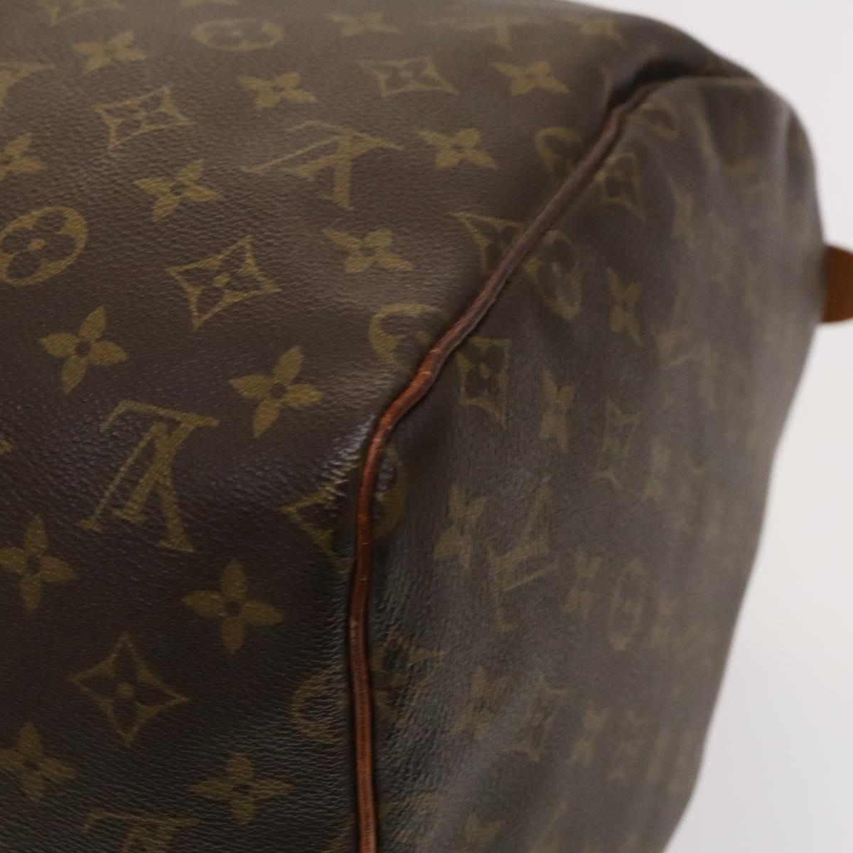 LOUIS VUITTON Monogram Keepall 55 Boston Bag M41424 LV Auth 128983