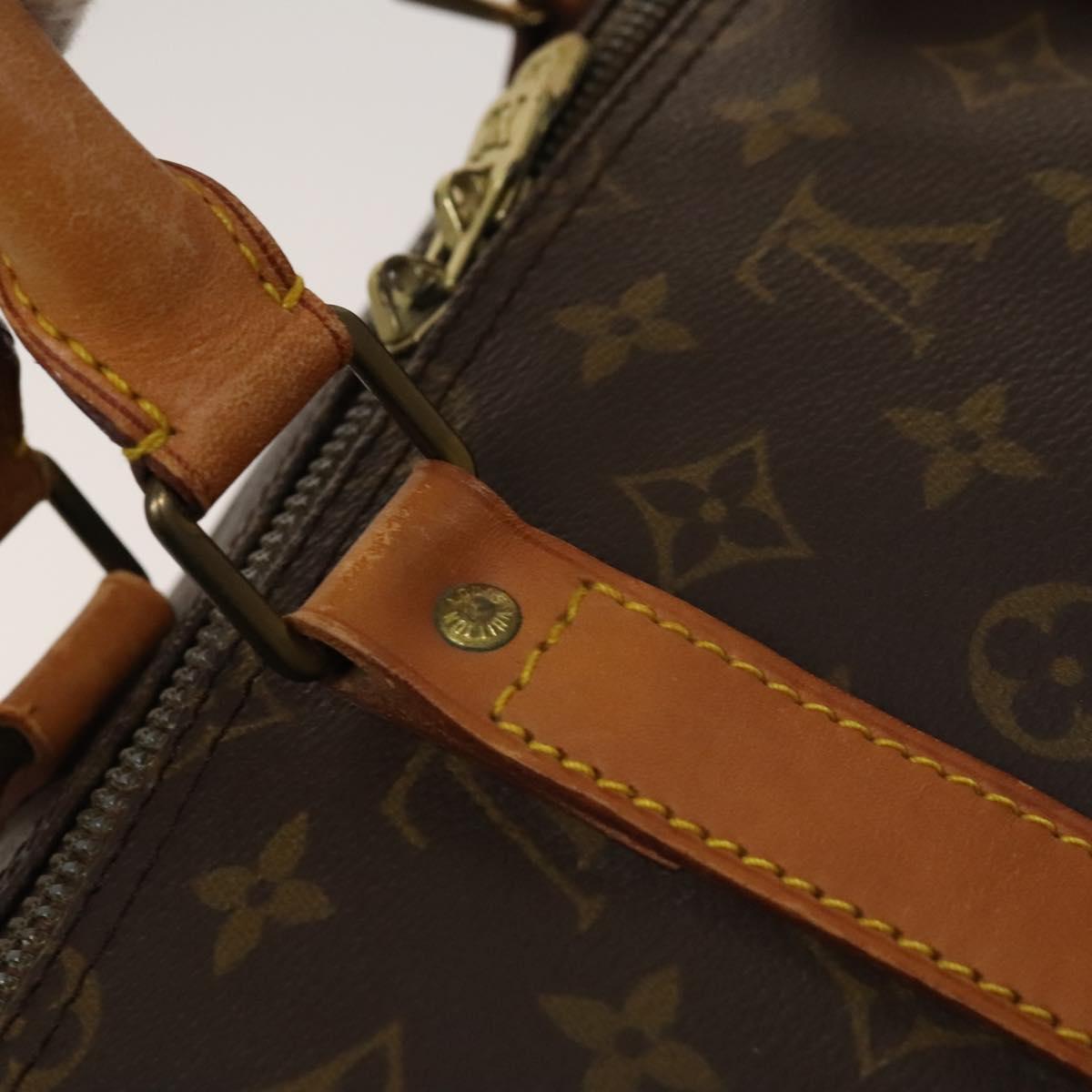 LOUIS VUITTON Monogram Keepall 55 Boston Bag M41424 LV Auth 128983