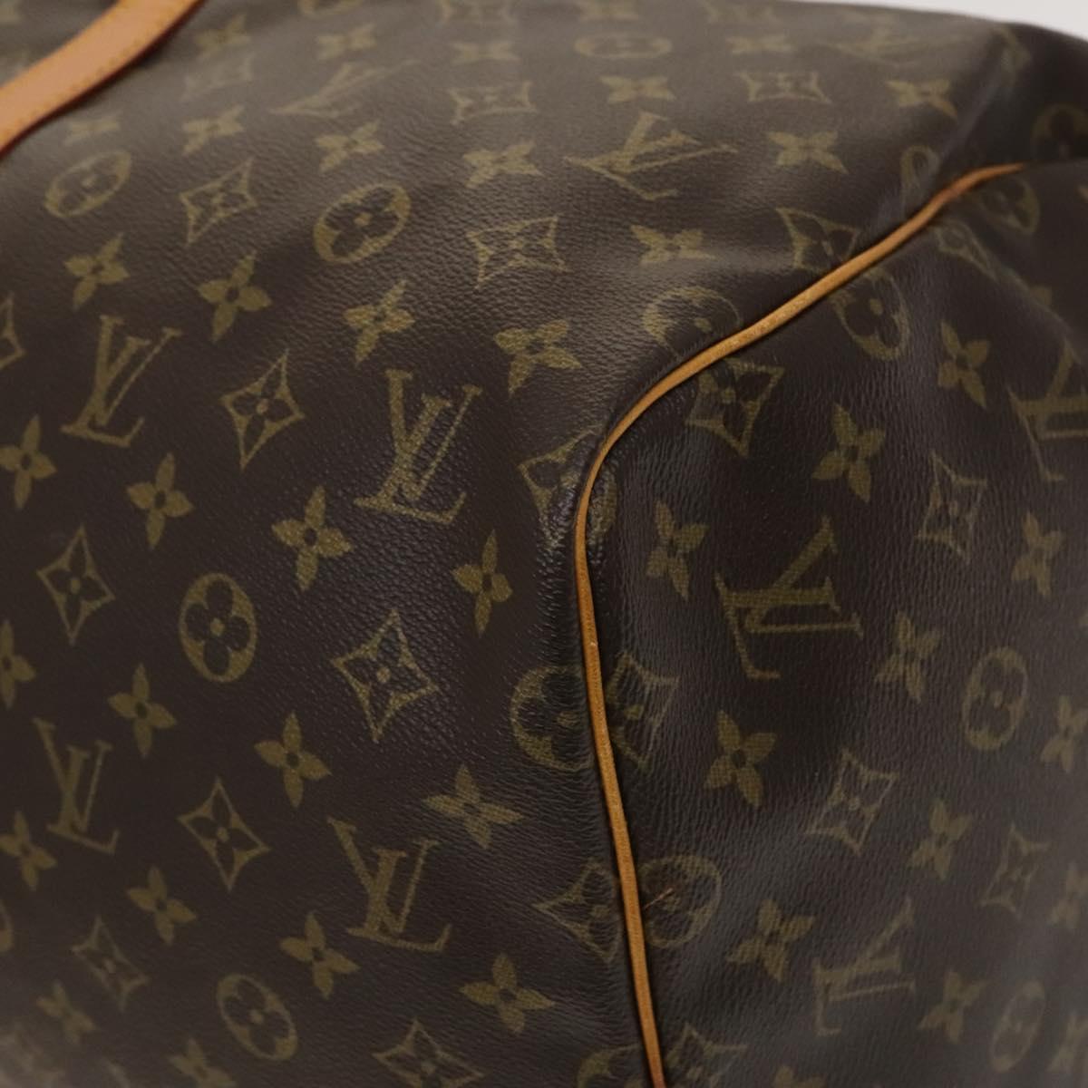 LOUIS VUITTON Monogram Keepall 55 Boston Bag M41424 LV Auth 128986
