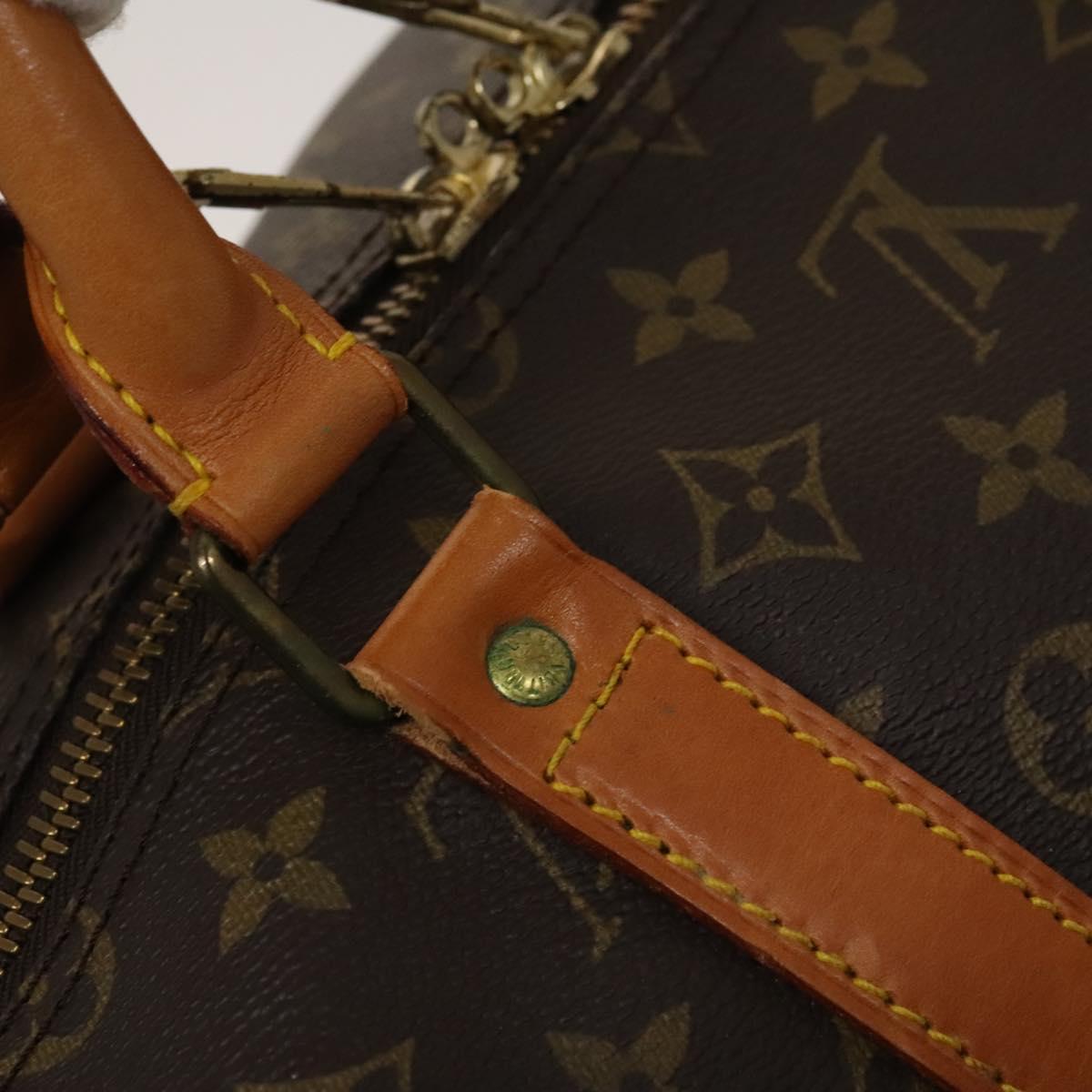 LOUIS VUITTON Monogram Keepall 55 Boston Bag M41424 LV Auth 128986