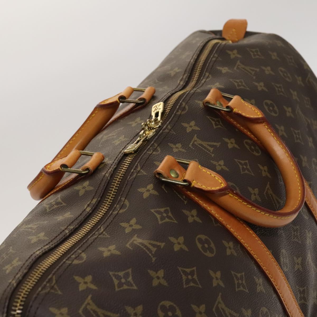 LOUIS VUITTON Monogram Keepall 55 Boston Bag M41424 LV Auth 128986