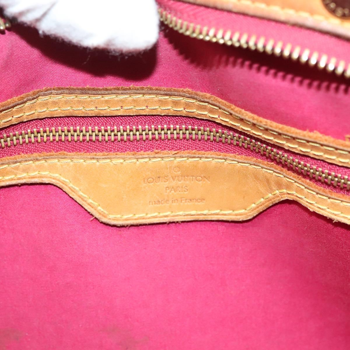 LOUIS VUITTON Vernis Blair MM Hand Bag 2way Rose Andian M91798 LV Auth 128991