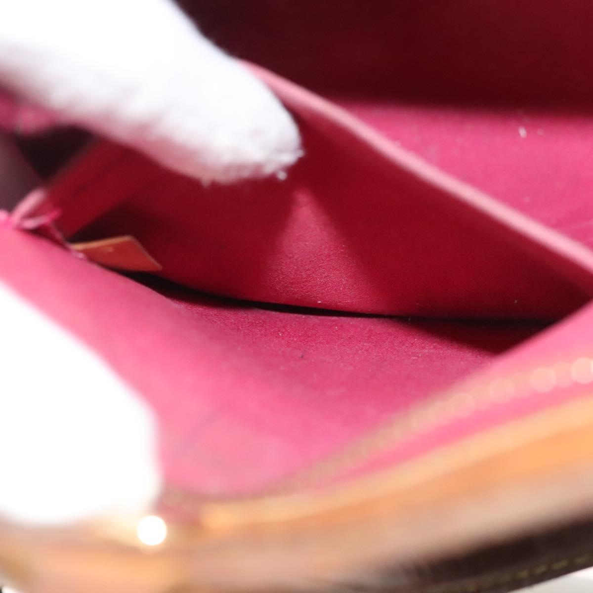 LOUIS VUITTON Vernis Blair MM Hand Bag 2way Rose Andian M91798 LV Auth 128991