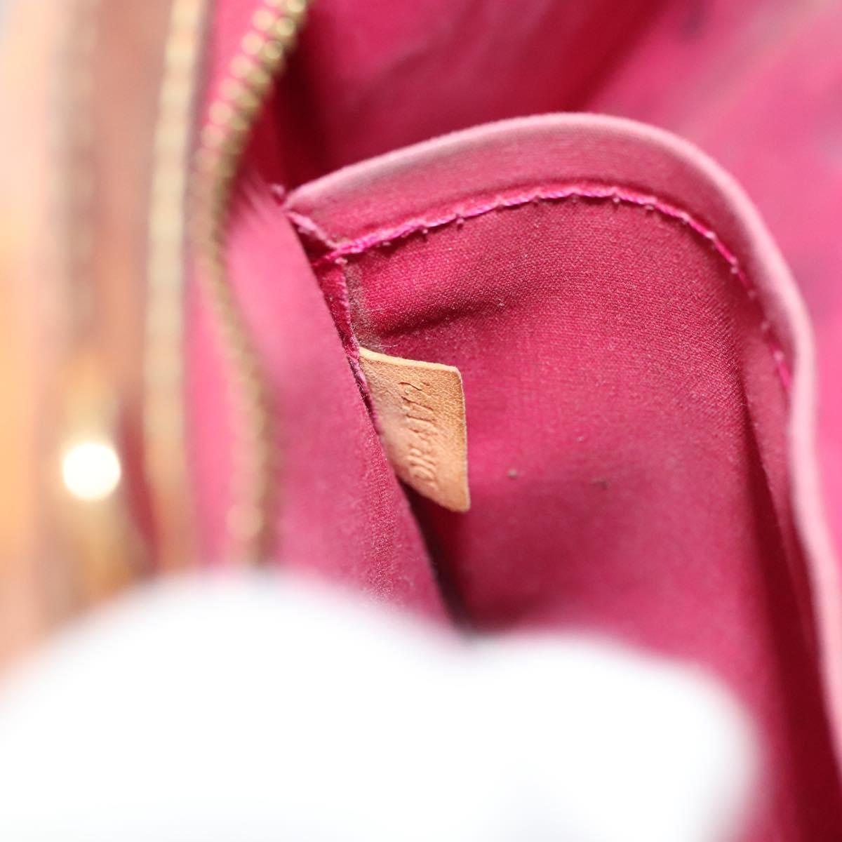 LOUIS VUITTON Vernis Blair MM Hand Bag 2way Rose Andian M91798 LV Auth 128991