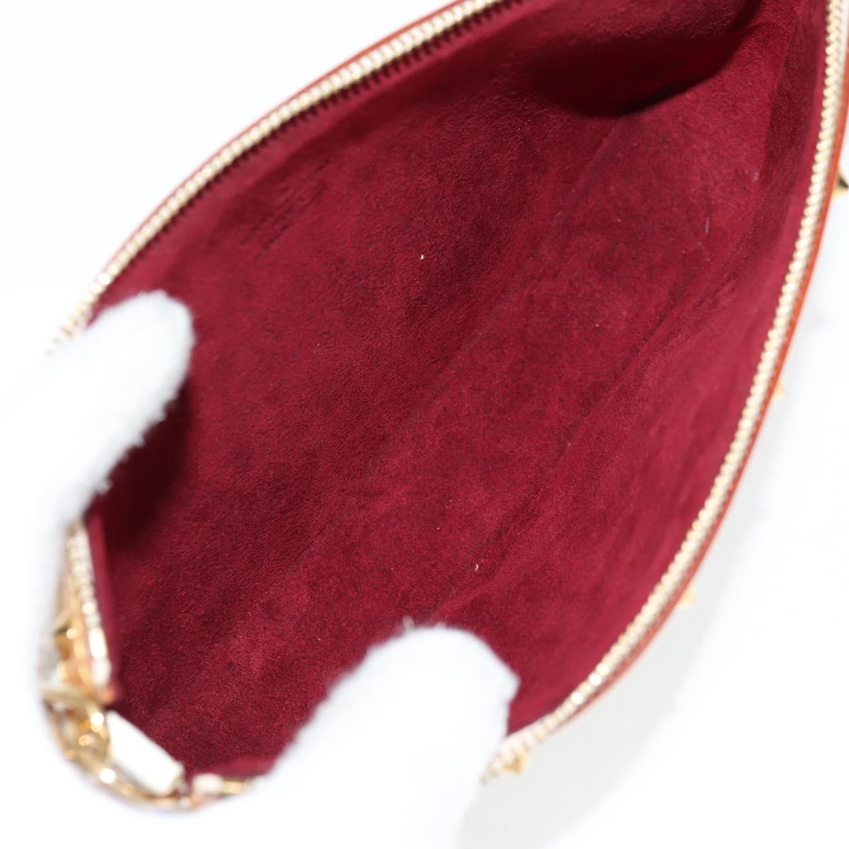 LOUIS VUITTON Multicolor Pochette Accessoires Pouch White M92649 LV Auth 129011V