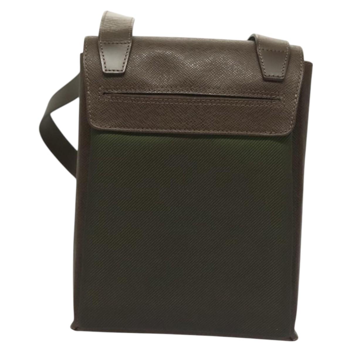 LOUIS VUITTON Taiga Saratov PM Shoulder Bag Grizzly M30898 LV Auth 129021