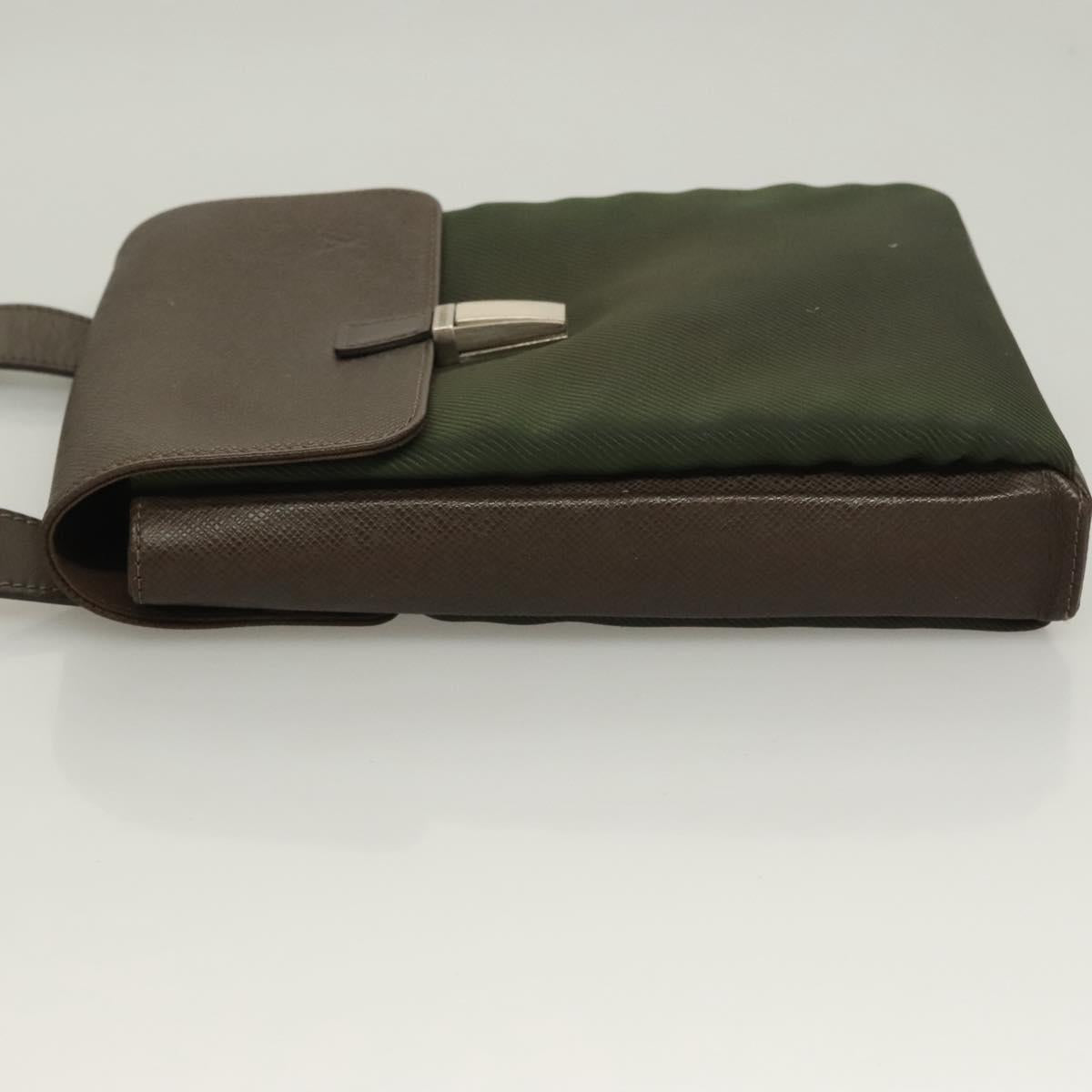 LOUIS VUITTON Taiga Saratov PM Shoulder Bag Grizzly M30898 LV Auth 129021