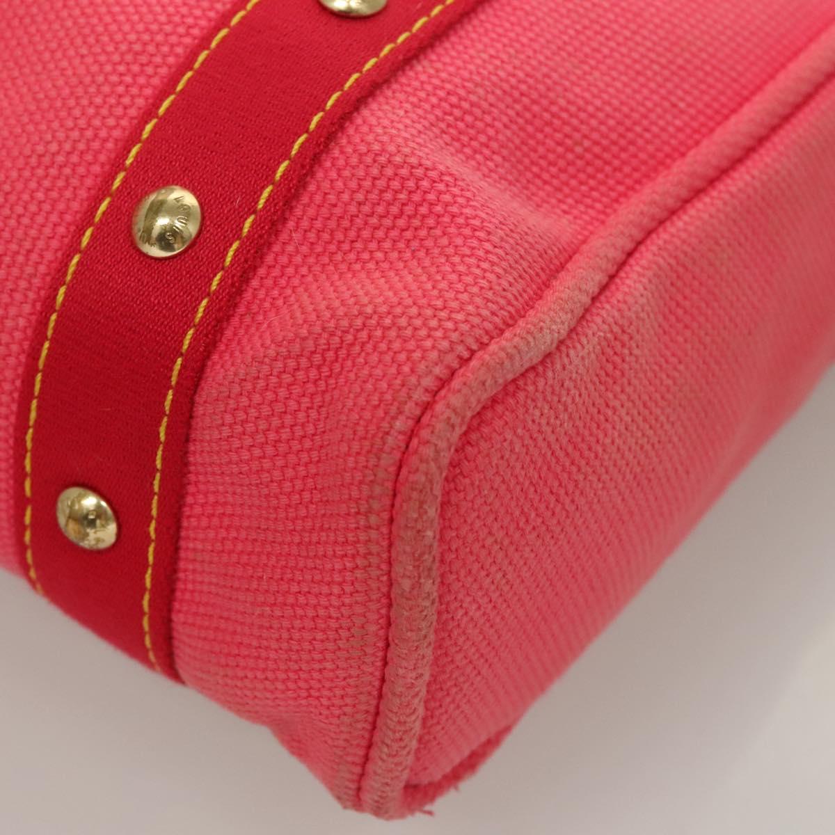 LOUIS VUITTON Antigua Cabas MM Tote Bag Pink M40085 LV Auth 129032