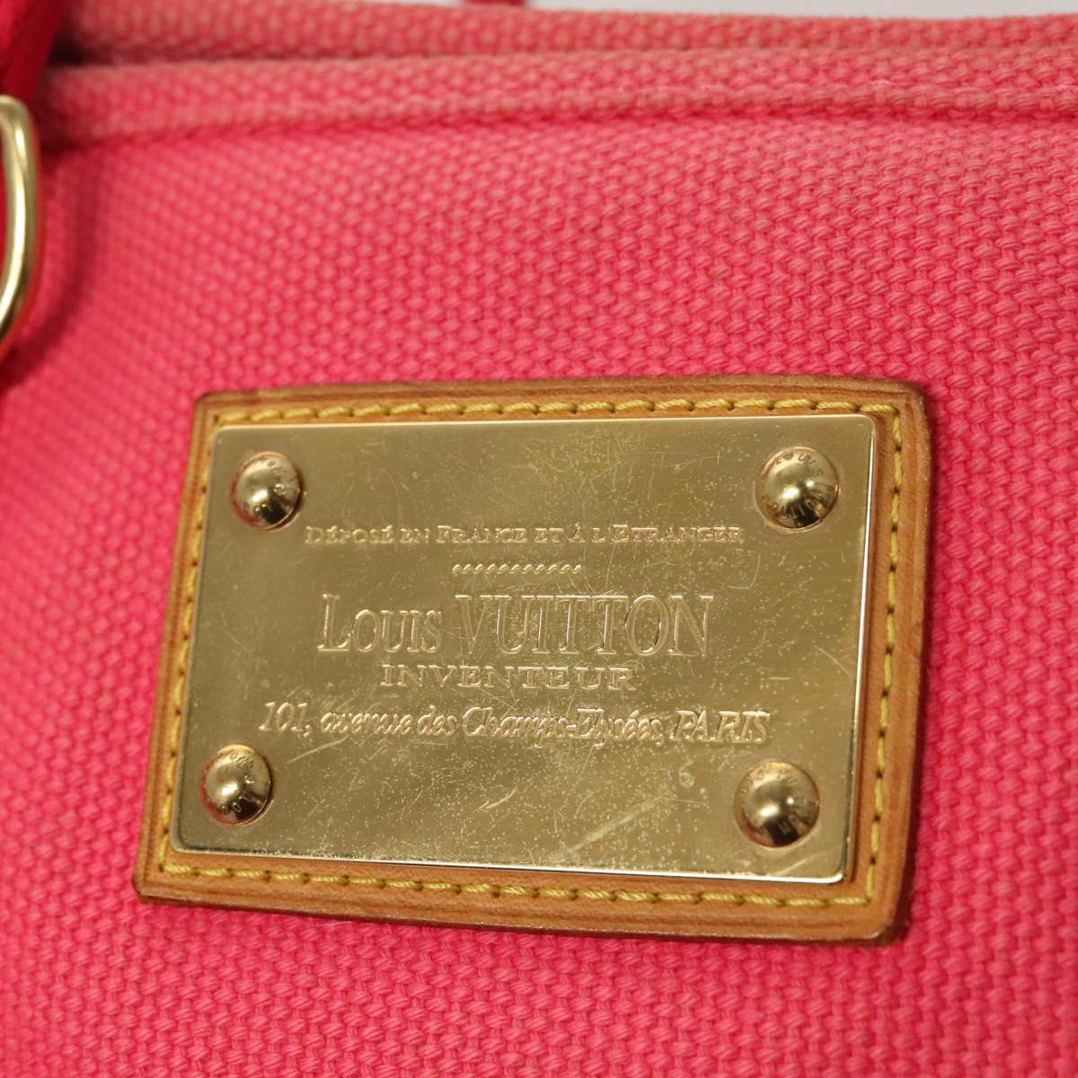 LOUIS VUITTON Antigua Cabas MM Tote Bag Pink M40085 LV Auth 129032