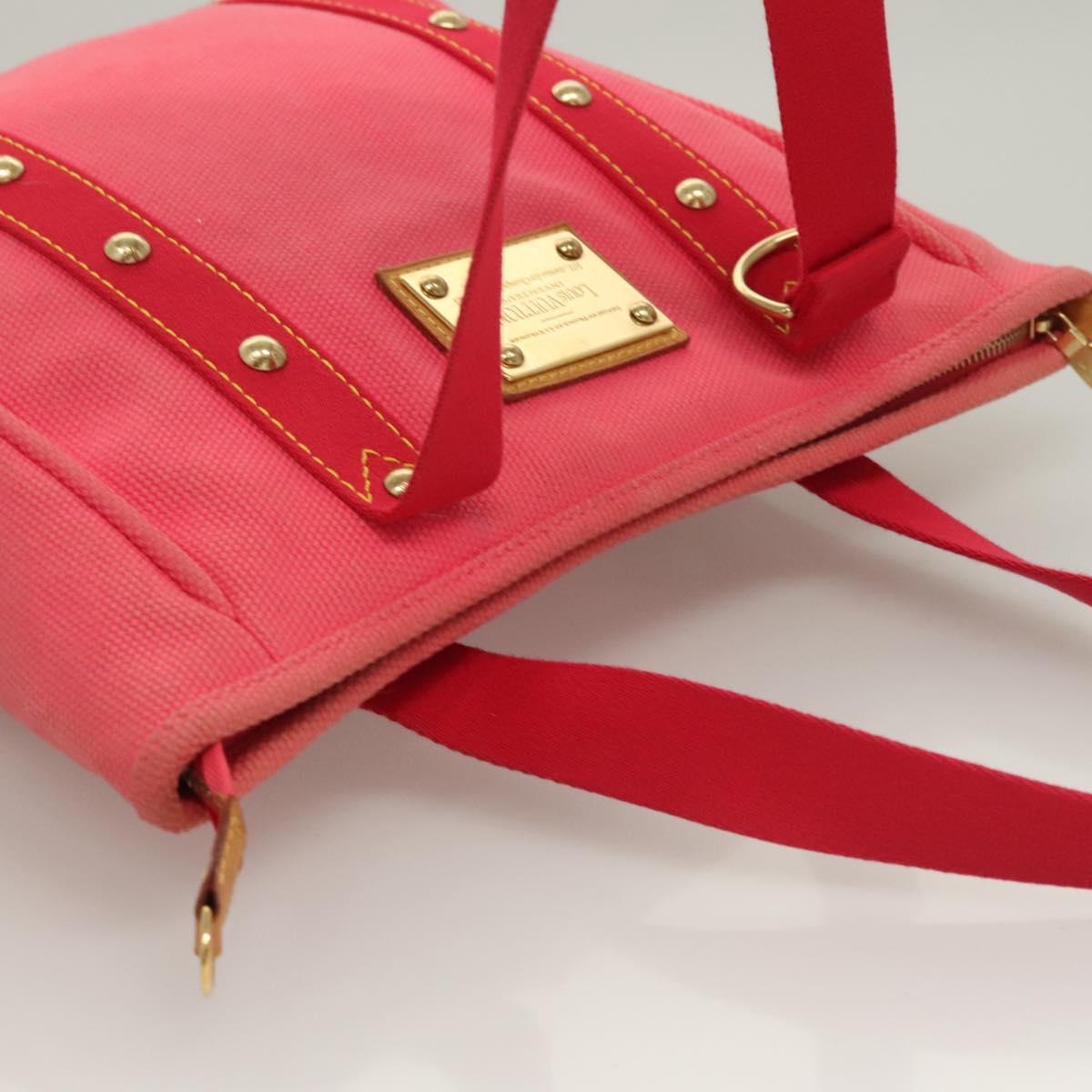 LOUIS VUITTON Antigua Cabas MM Tote Bag Pink M40085 LV Auth 129032