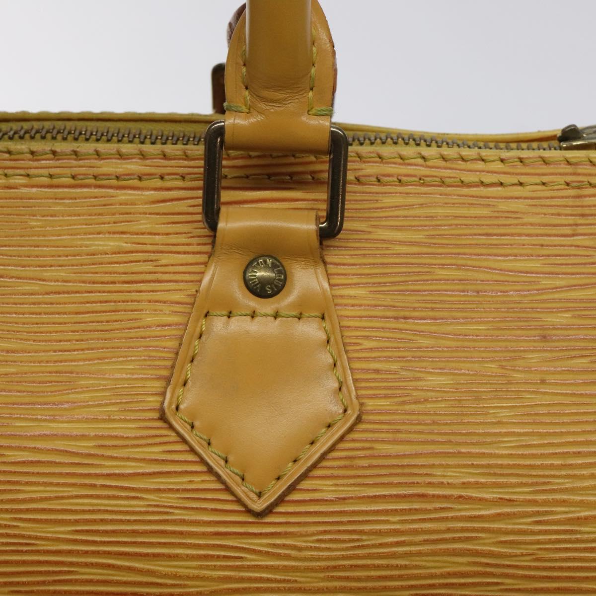 LOUIS VUITTON Epi Speedy 25 Hand Bag Tassili Yellow M43019 LV Auth 129045