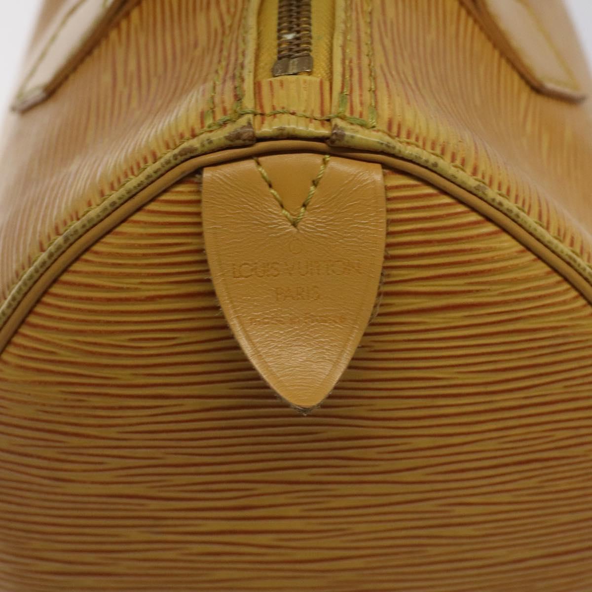 LOUIS VUITTON Epi Speedy 25 Hand Bag Tassili Yellow M43019 LV Auth 129045
