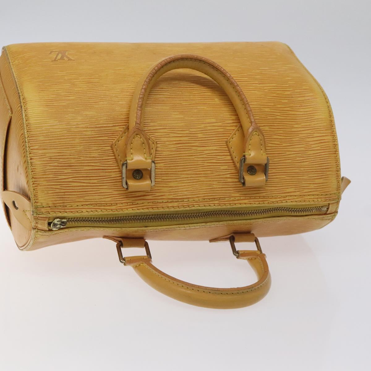 LOUIS VUITTON Epi Speedy 25 Hand Bag Tassili Yellow M43019 LV Auth 129045