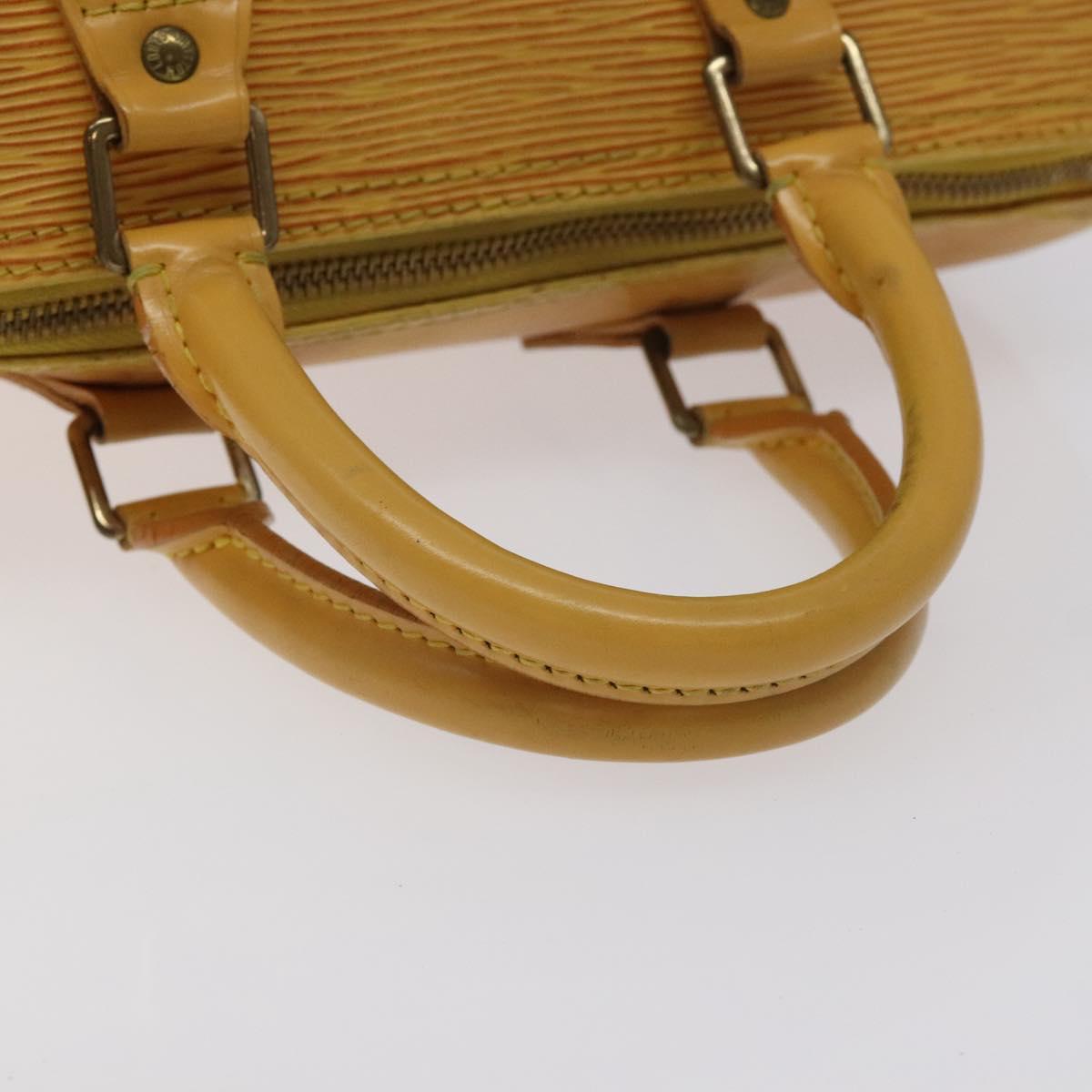 LOUIS VUITTON Epi Speedy 25 Hand Bag Tassili Yellow M43019 LV Auth 129045