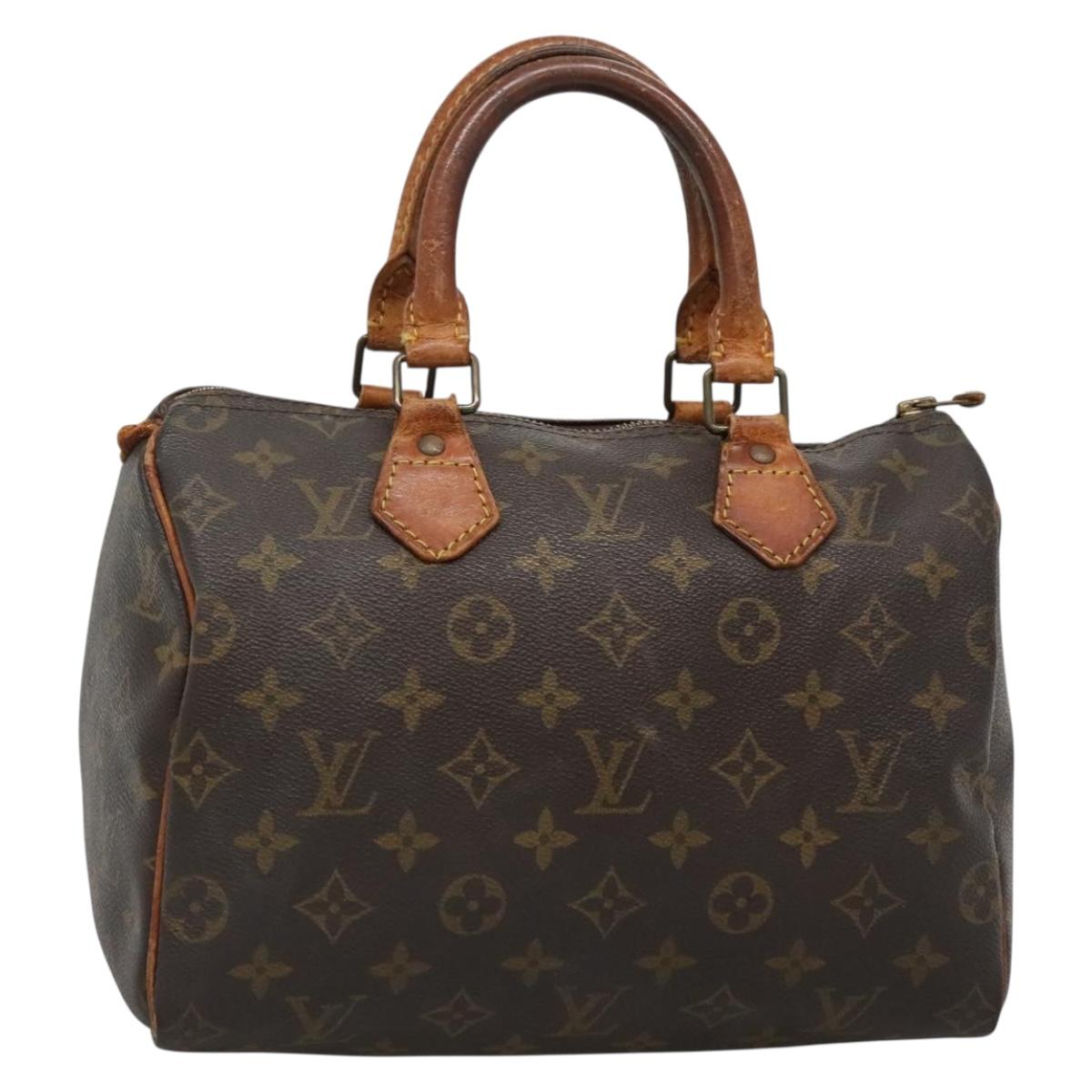 LOUIS VUITTON Monogram Speedy 25 Hand Bag M41528 LV Auth 129055
