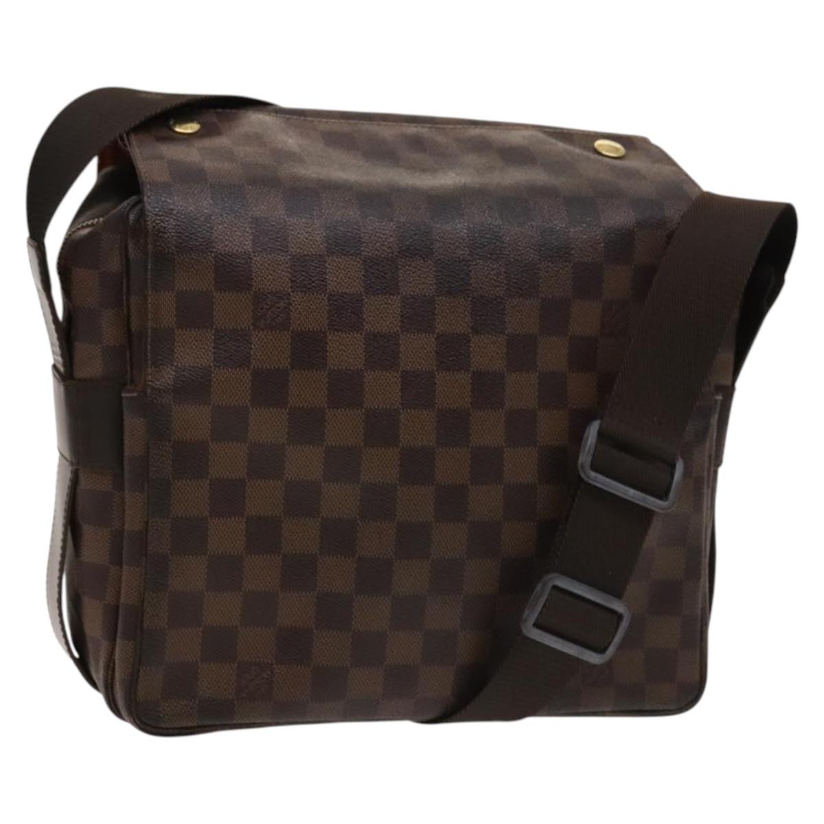 LOUIS VUITTON Damier Ebene Naviglio Shoulder Bag N45255 LV Auth 129056