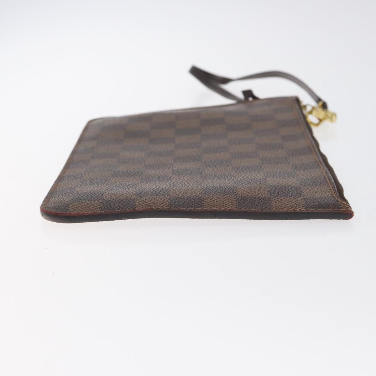 LOUIS VUITTON Damier Ebene Neverfull MM Pouch Accessory Pouch LV Auth 129058