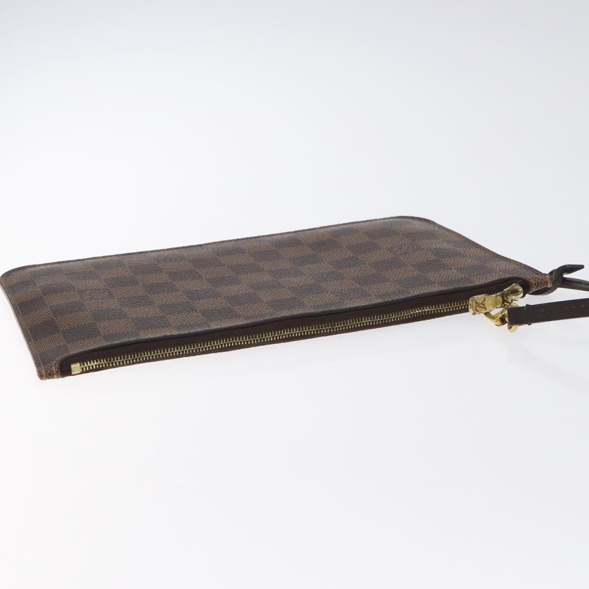 LOUIS VUITTON Damier Ebene Neverfull MM Pouch Accessory Pouch LV Auth 129058