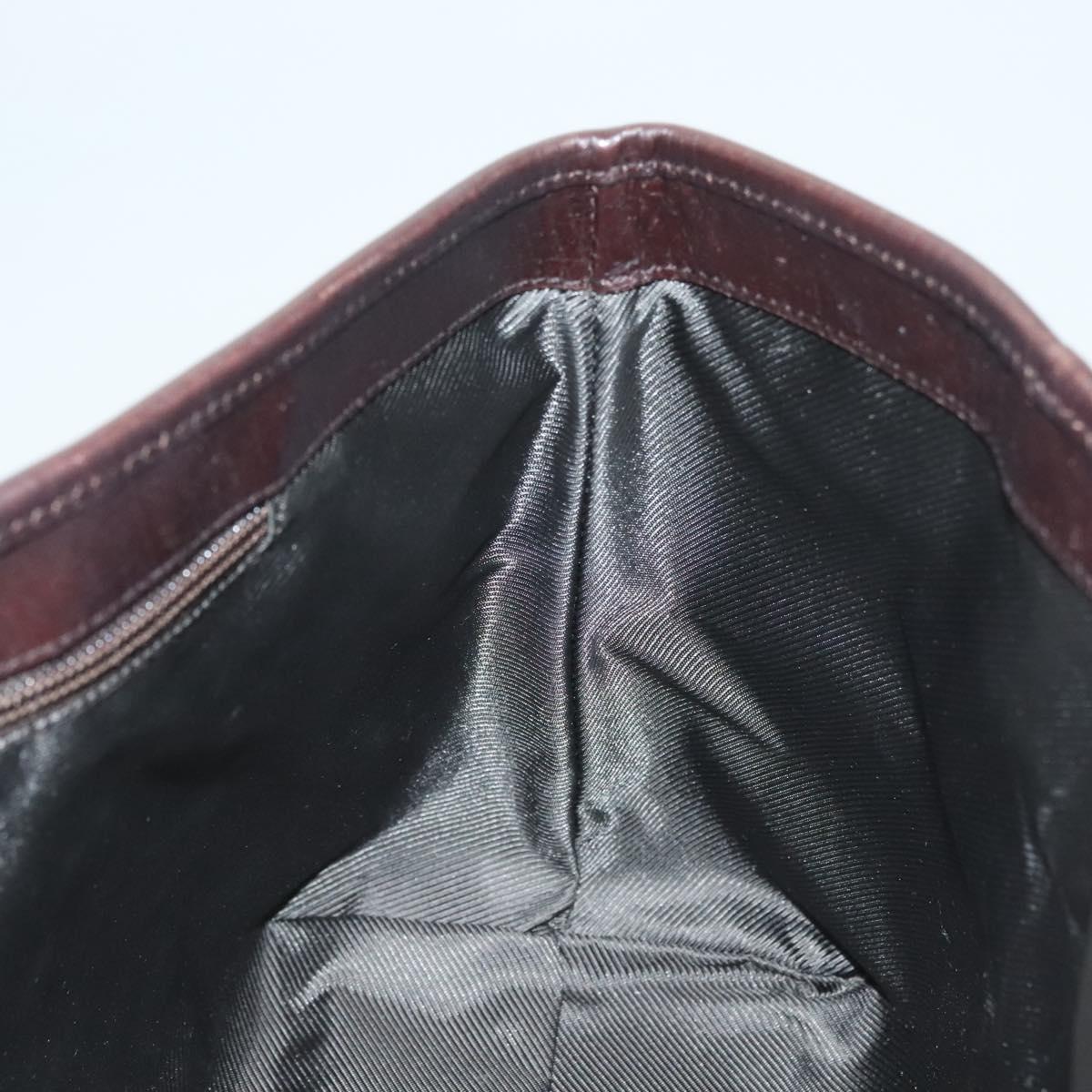GUCCI GG Supreme Tote Bag PVC Black Silver 114595 Auth 129073