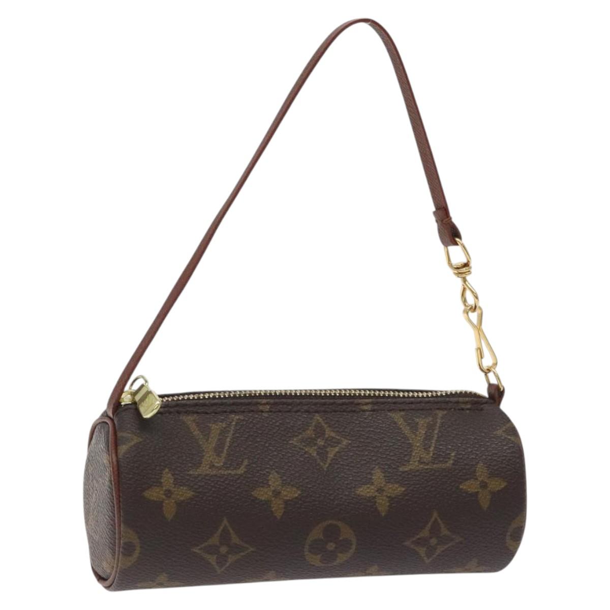 LOUIS VUITTON Monogram Papillon Pouch LV Auth 129077