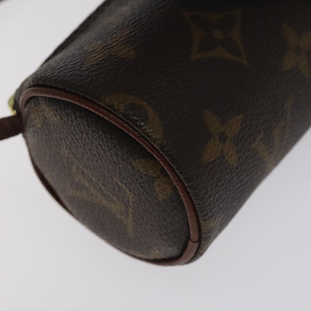 LOUIS VUITTON Monogram Papillon Pouch LV Auth 129077
