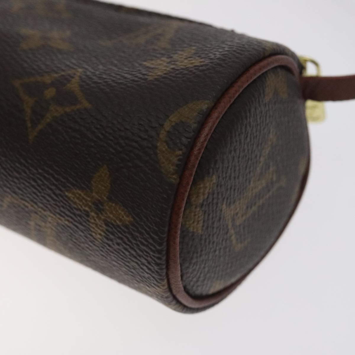 LOUIS VUITTON Monogram Papillon Pouch LV Auth 129077
