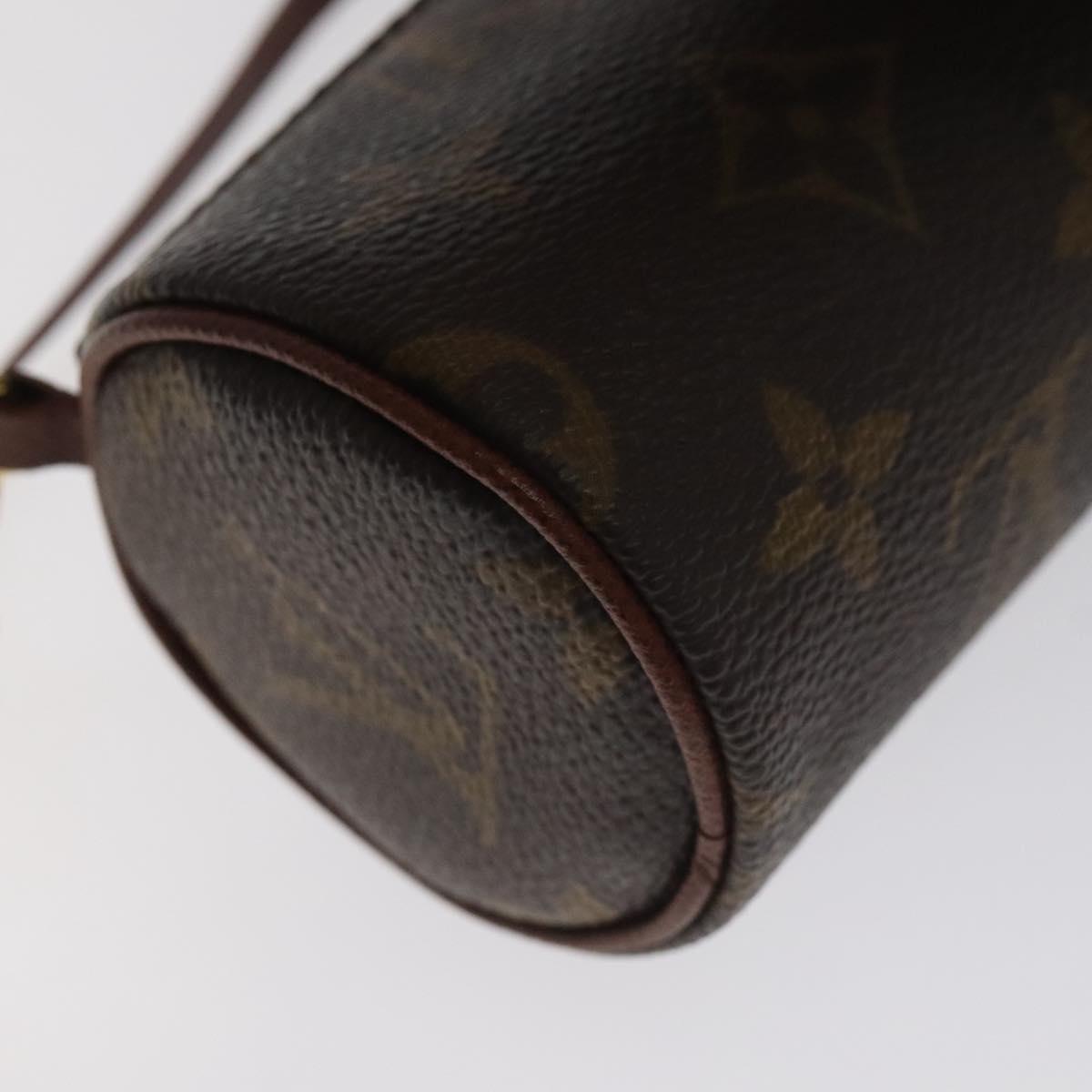 LOUIS VUITTON Monogram Papillon Pouch LV Auth 129077