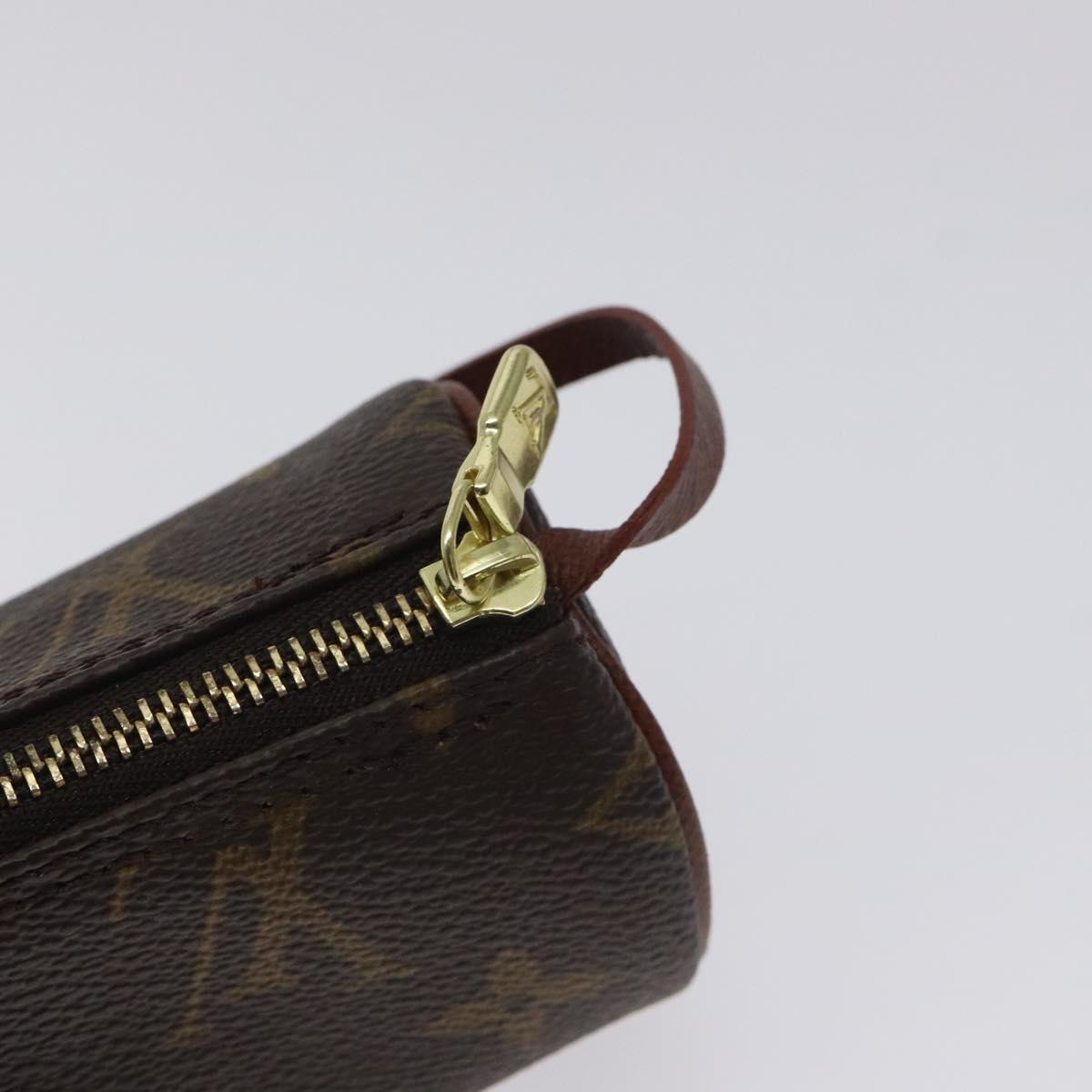 LOUIS VUITTON Monogram Papillon Pouch LV Auth 129077