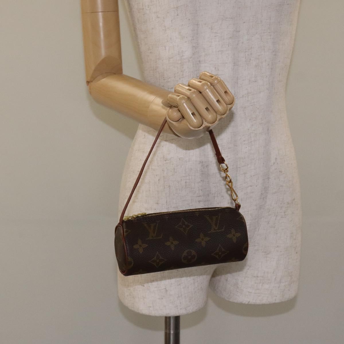 LOUIS VUITTON Monogram Papillon Pouch LV Auth 129077