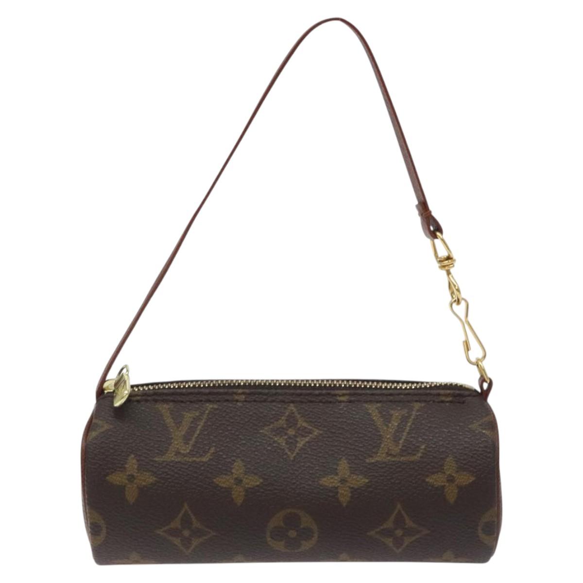 LOUIS VUITTON Monogram Papillon Pouch LV Auth 129077