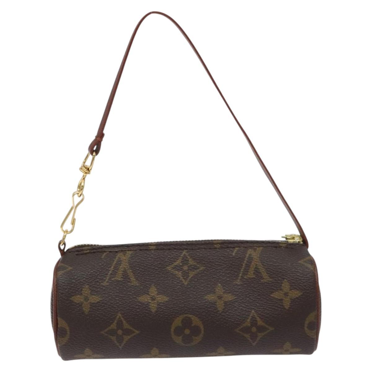 LOUIS VUITTON Monogram Papillon Pouch LV Auth 129077