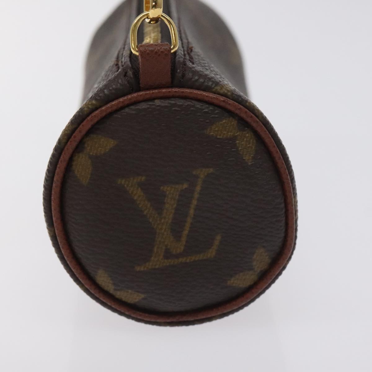 LOUIS VUITTON Monogram Papillon Pouch LV Auth 129077