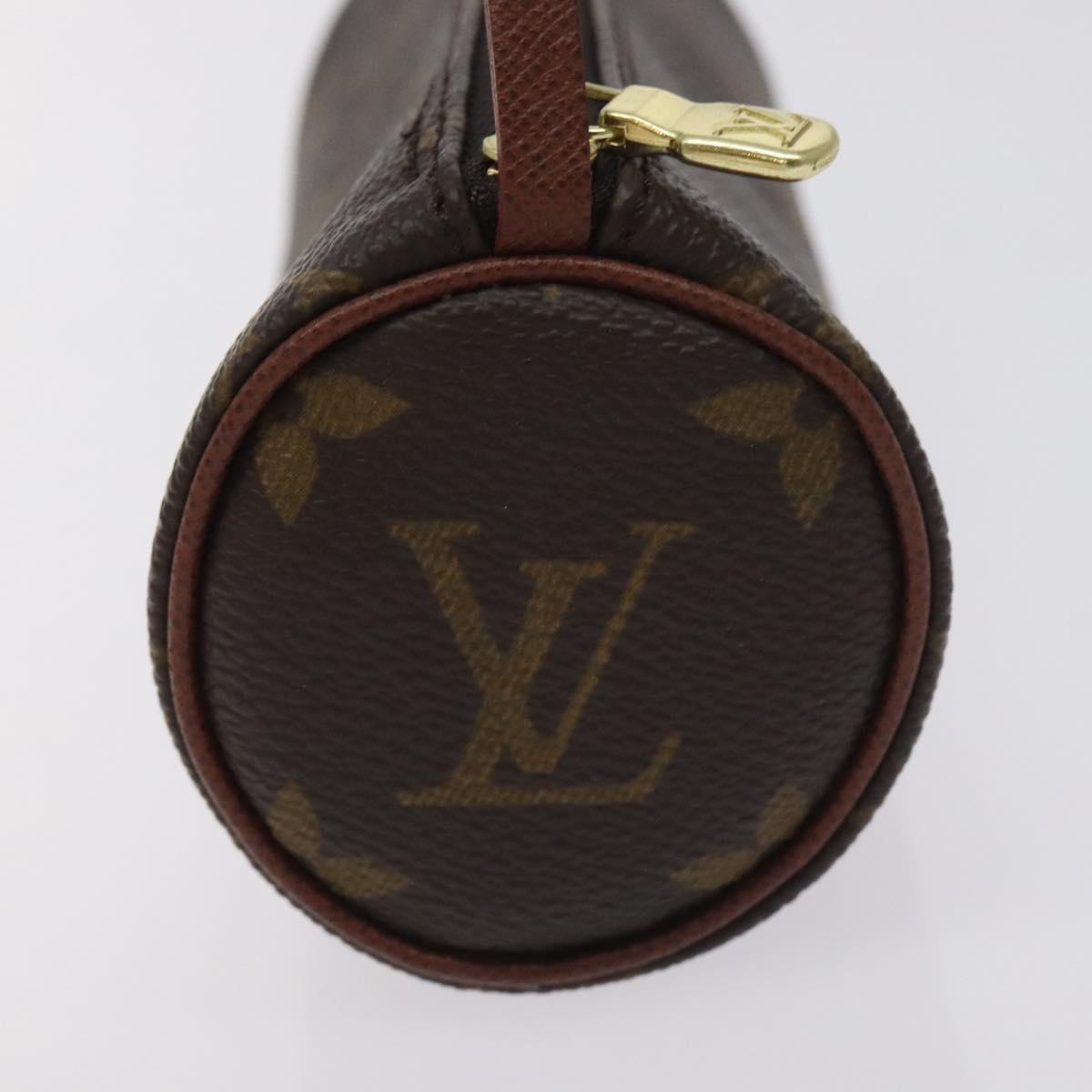 LOUIS VUITTON Monogram Papillon Pouch LV Auth 129077