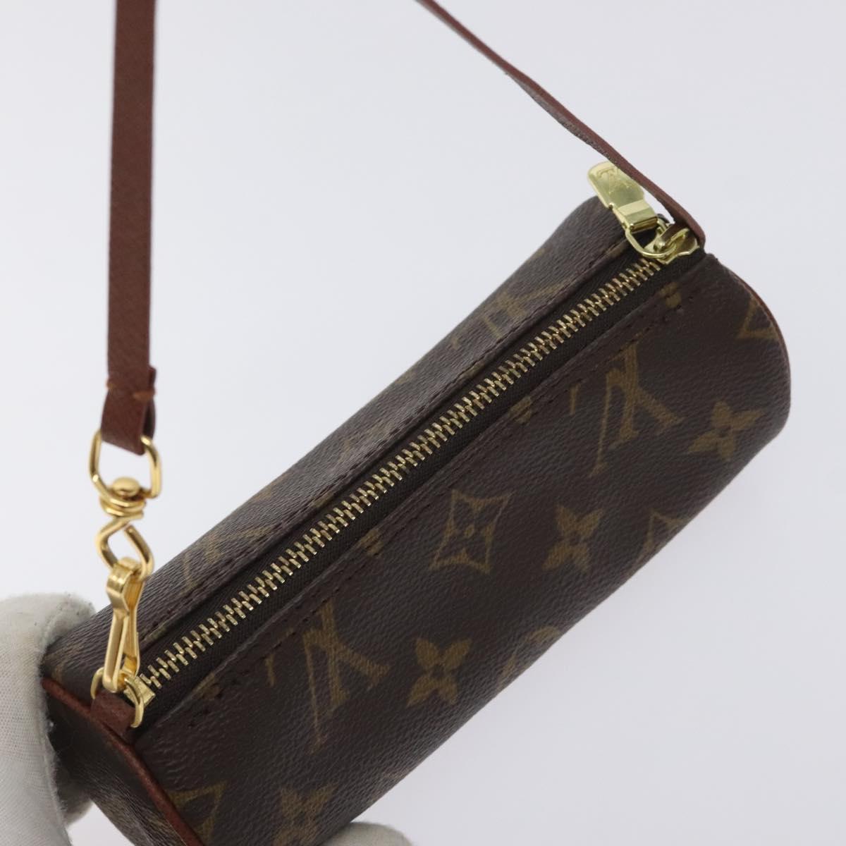 LOUIS VUITTON Monogram Papillon Pouch LV Auth 129077